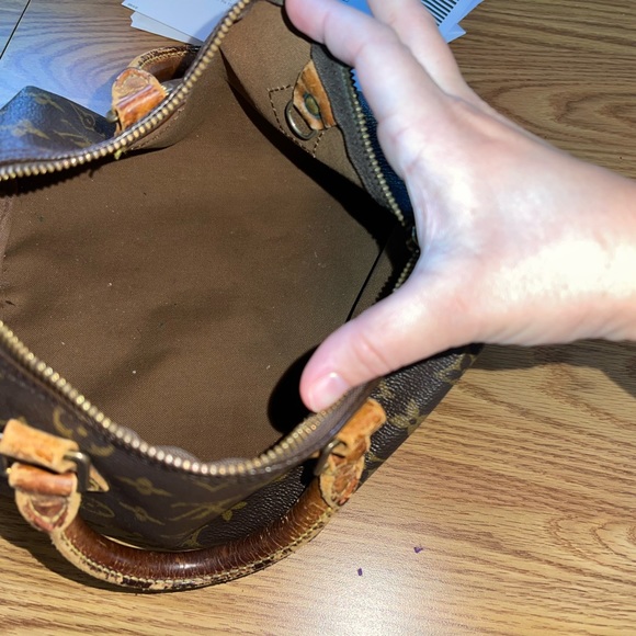 Vintage 1993 authentic Louis Vuitton brown monogram speedy 25 bag - Picture 4 of 16